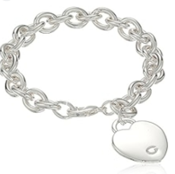 GUESS G Logo Heart Link Bracelet - Picture 1 of 3
